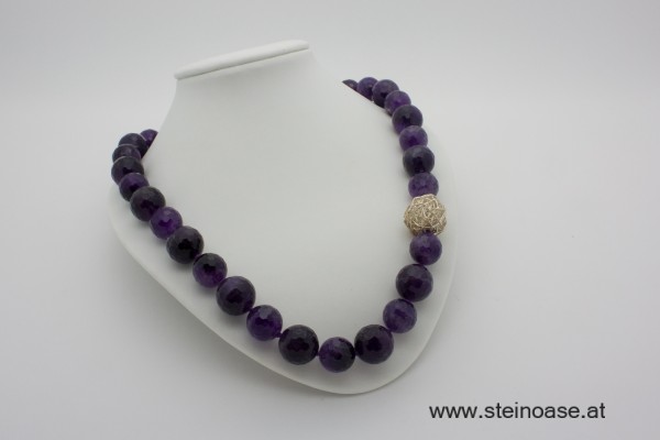 Kette Amethyst facettiert